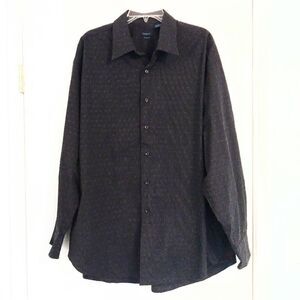 Van Heusen Black & Grey Pinstripe Dress Shirt